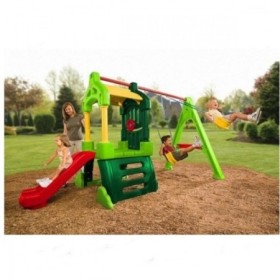 Spatiu De Joaca Cu Tobogan Si Leagan 'Clubhouse' Little Tikes - 1